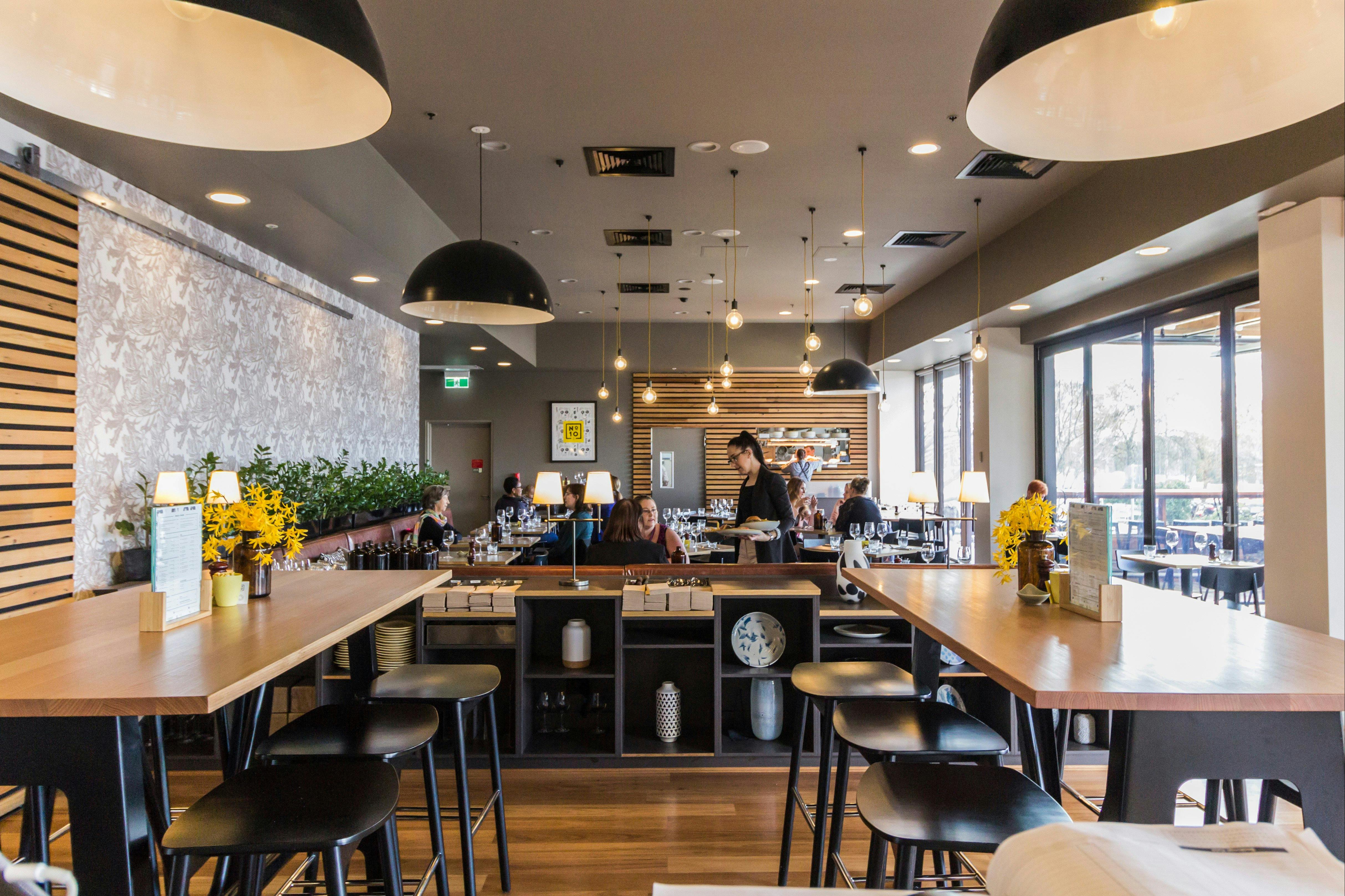 No.10 Restaurant + Bar interior