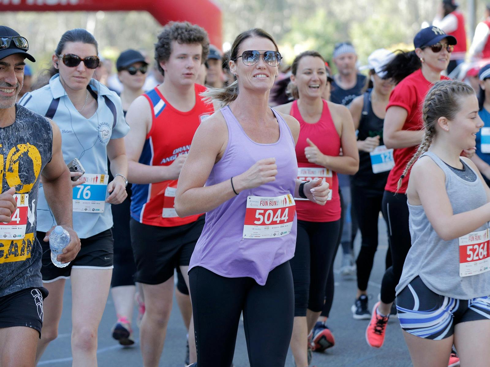 People running in the Marsden's Law Group Fisher's Ghost Fun Run