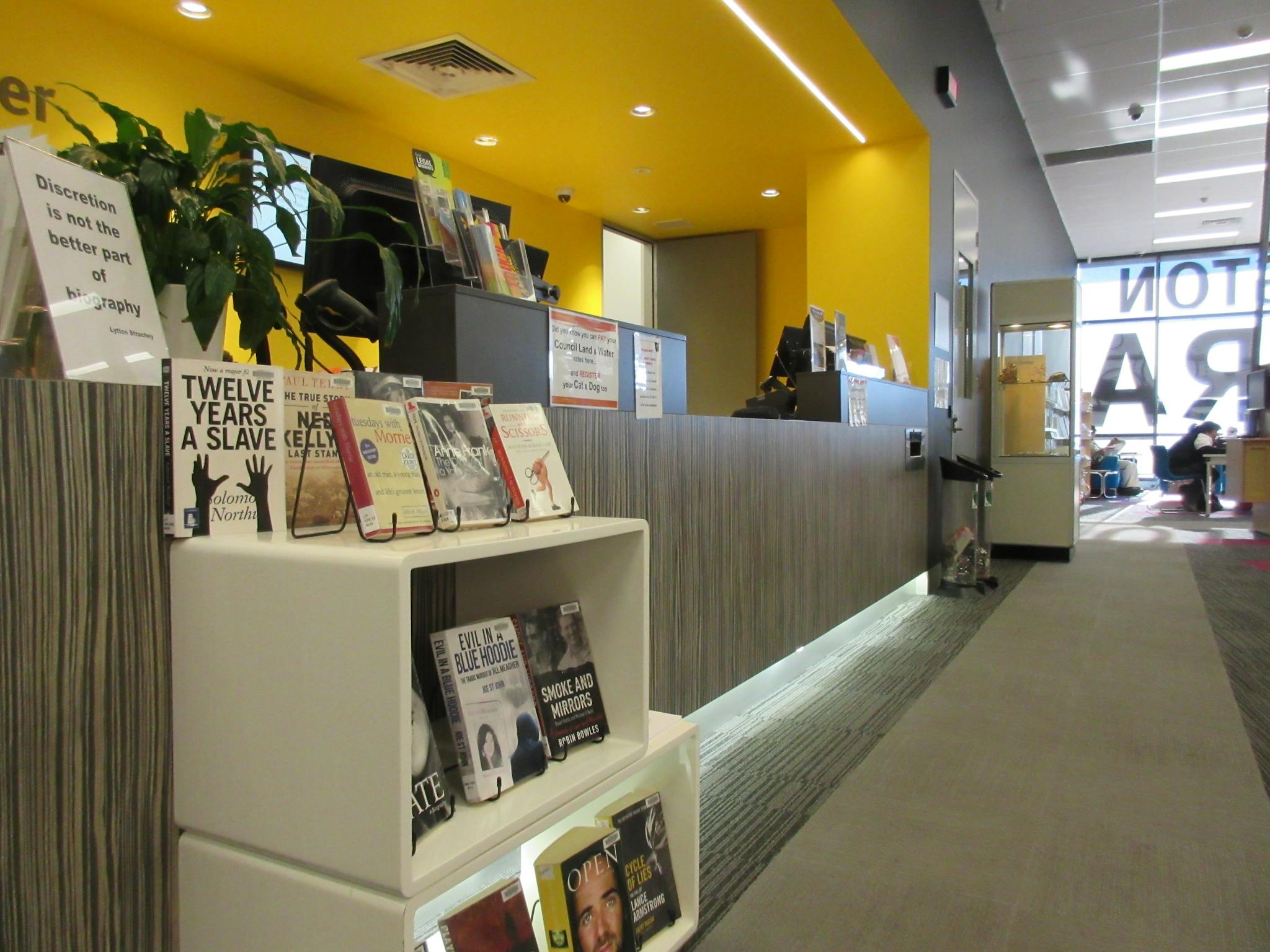 Front Desk at the Lavington Library