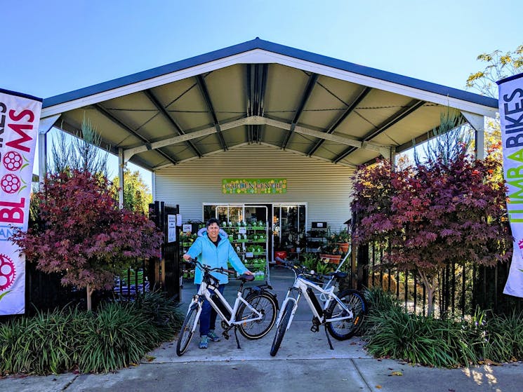 Tumba Bikes and Blooms front