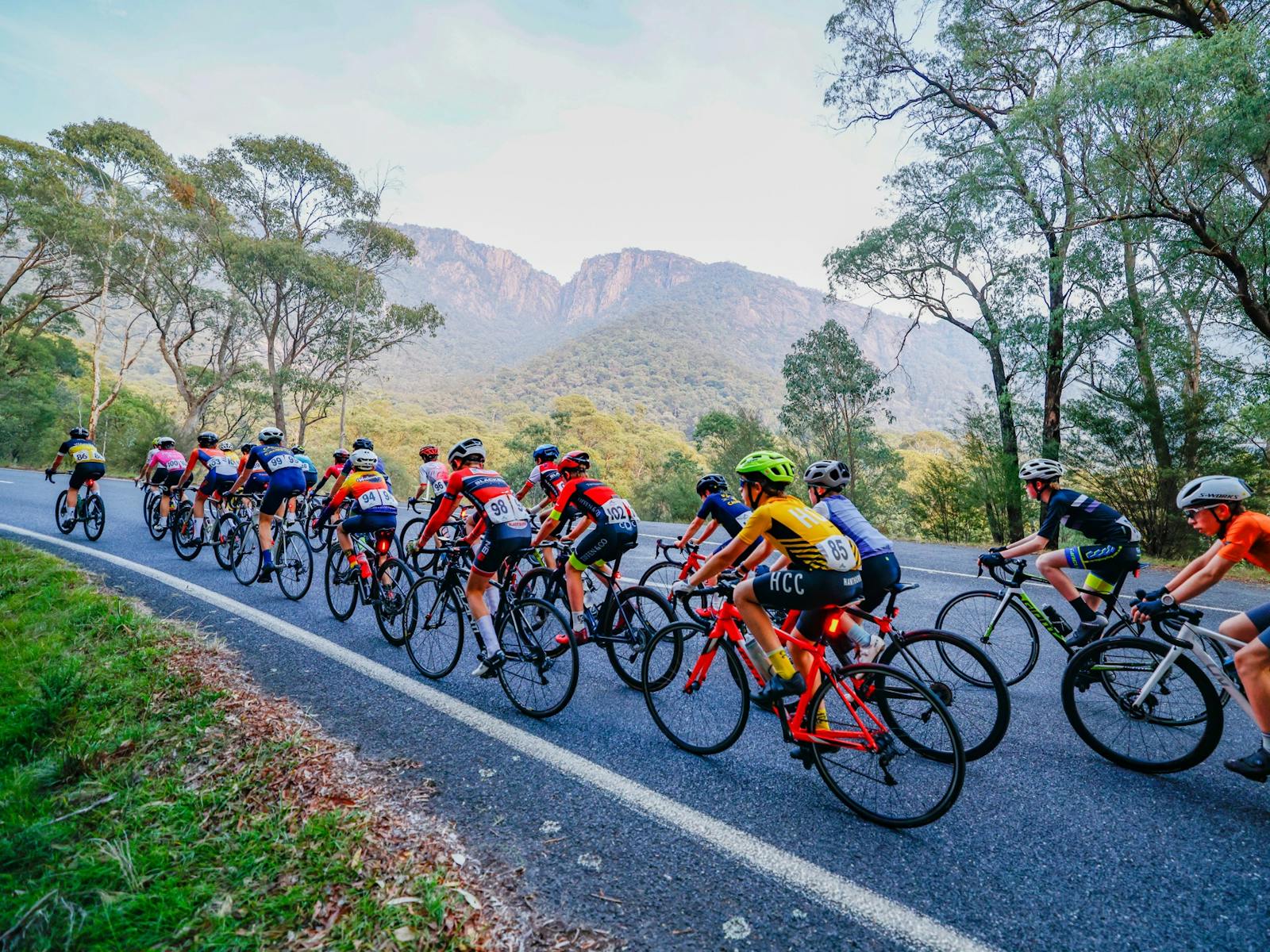 Racing up Mt Buffalo
