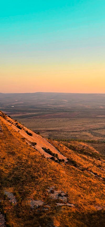 Photo of Cockburn Ranges, Kimberley, taken at Dusk.