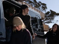 Guests arrive at their Mount Buller accommodation with Double Black's  door-to-door snow trans