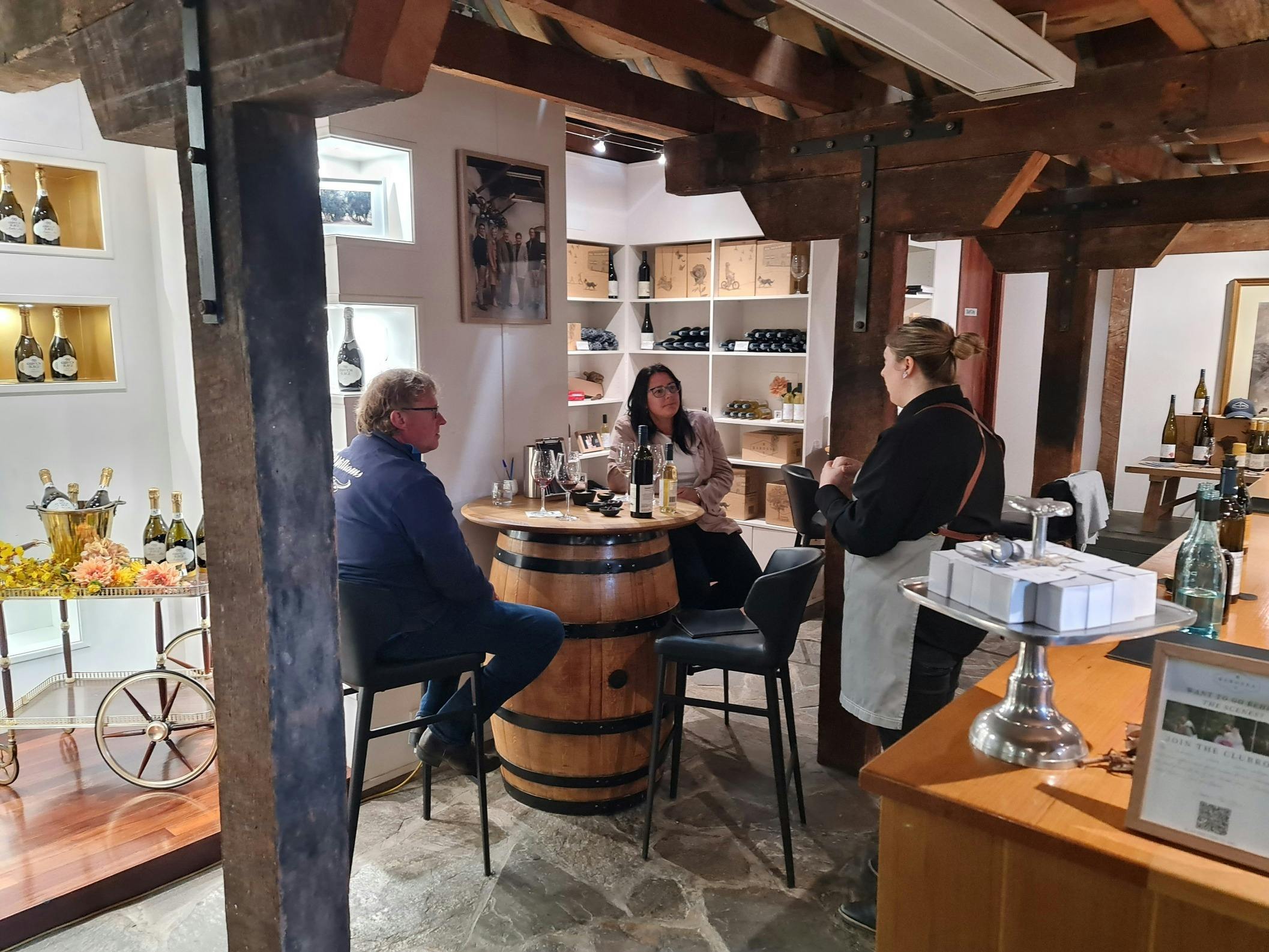 A tasting at Underground Barossa