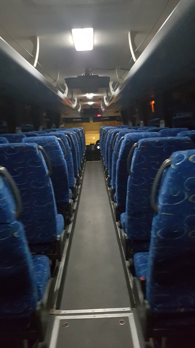 Inside the 57 seater