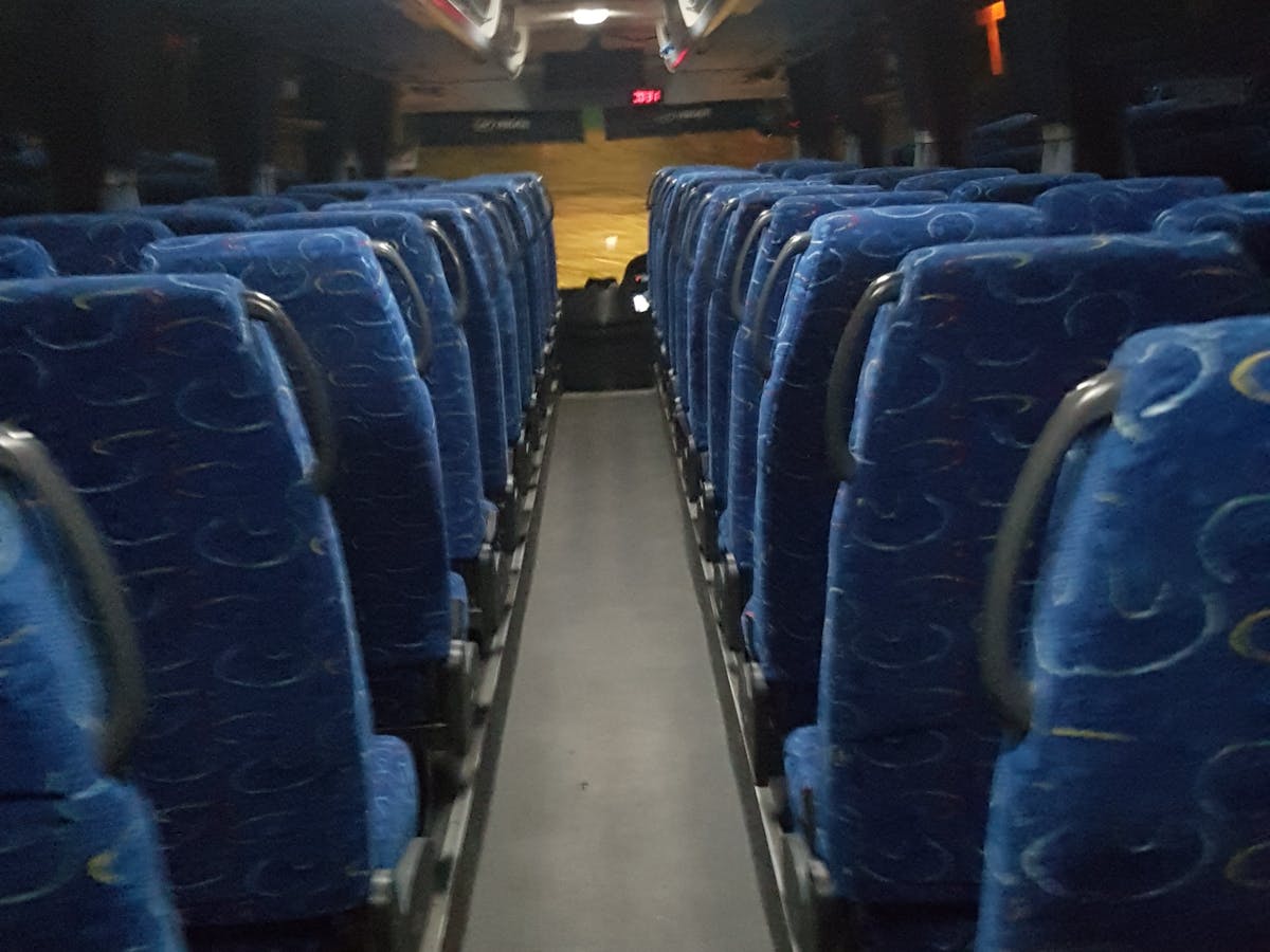 Inside the 57 seater