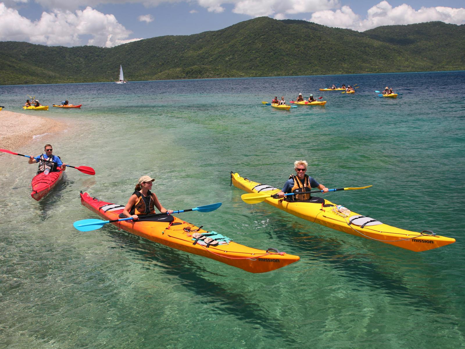Kayaking at Whiterock