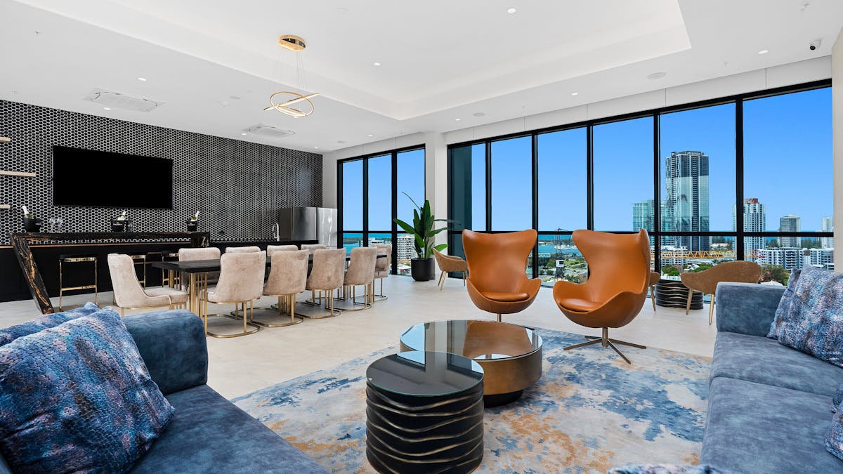 Chic Imperial Lounge for meetings or social events, offering modern amenities & sophisticated style.