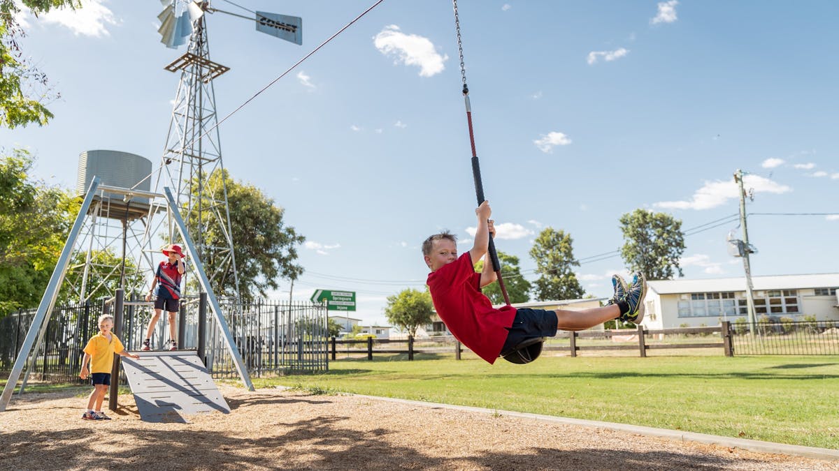 Award-winning playground at Beazley Park.