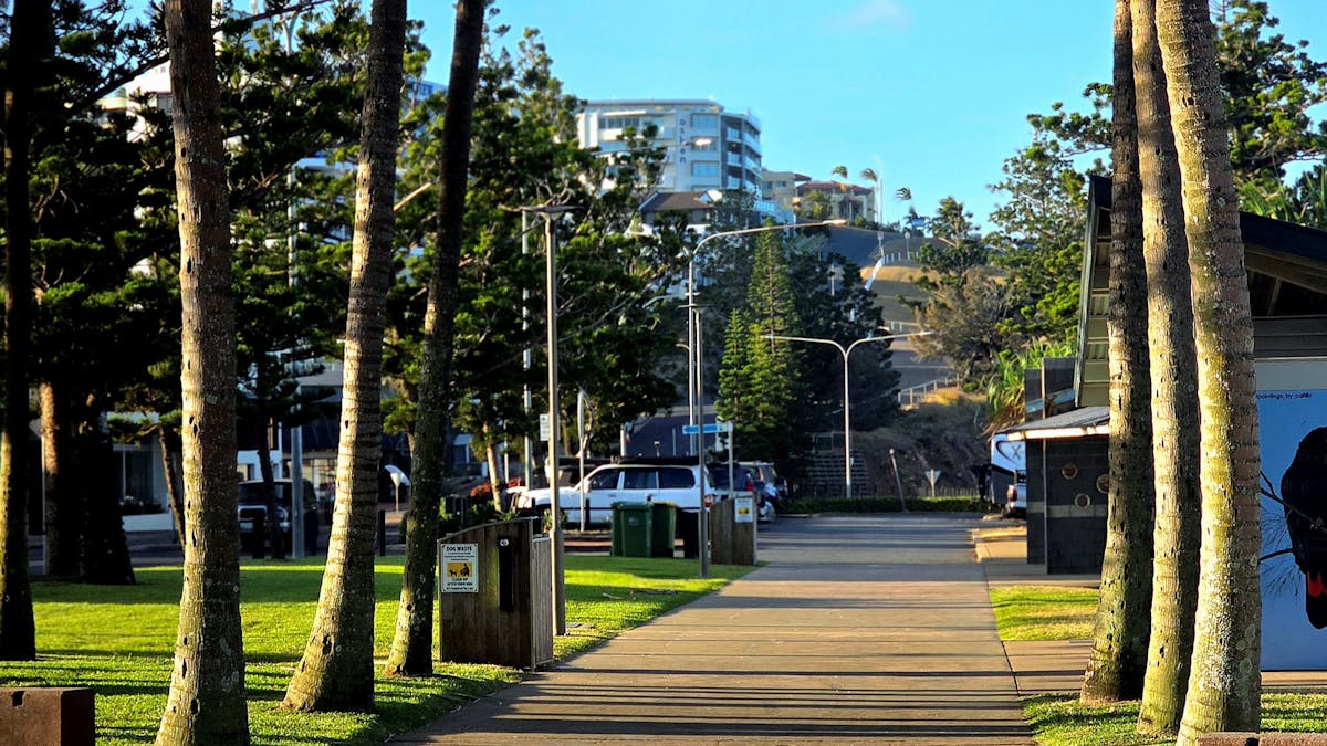 Looking up from Yeppoon Foreshore to Oshen