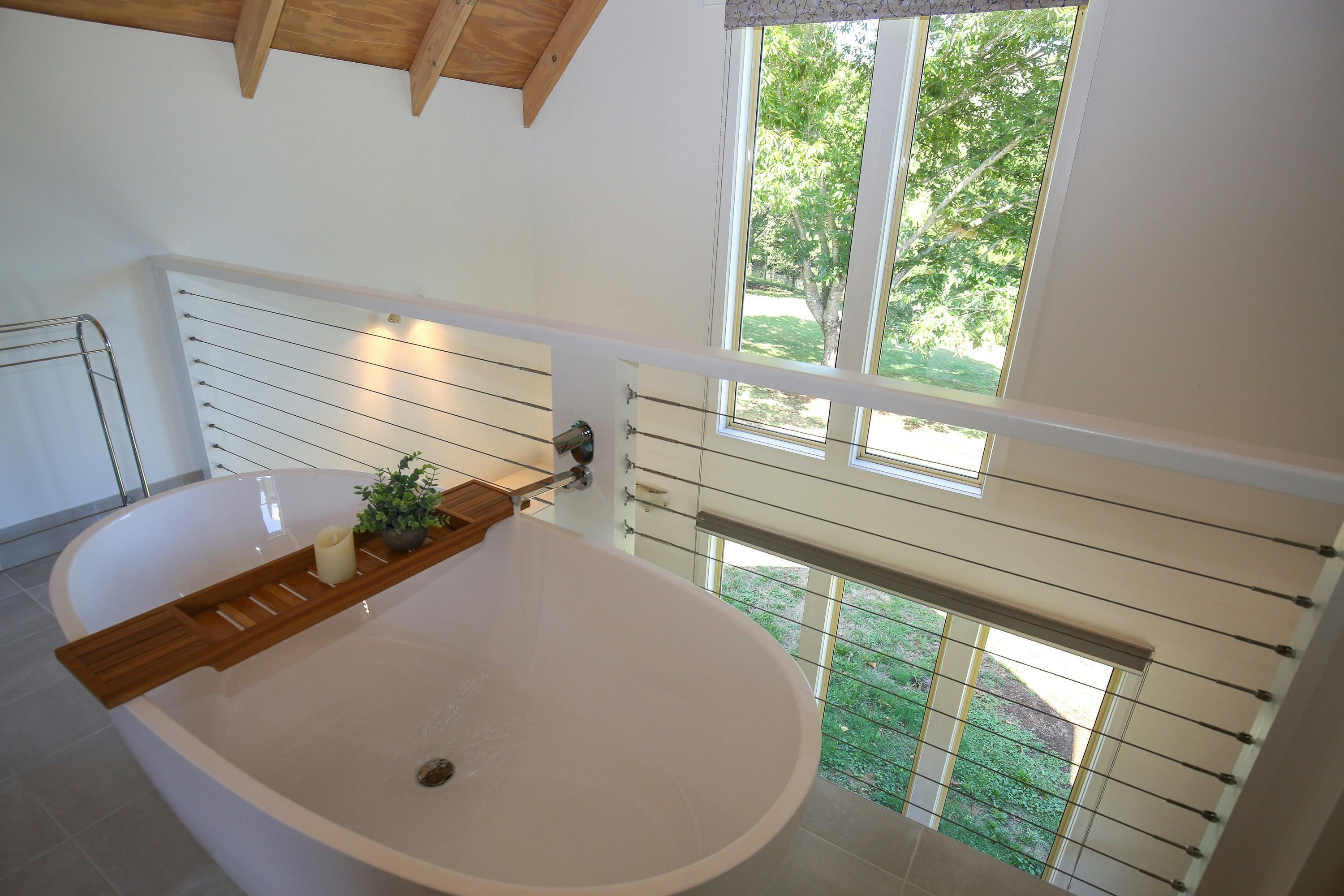 Bath in Master Bedroom at Bonnie's Cottage with Alpine Valley Getaways