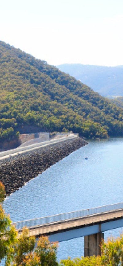 Blowering Dam. Image courtesy WaterNSW