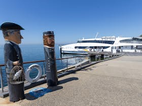 Geelong waterfront, Cunningham Pier, and Port Phillip Ferry to Melbourne