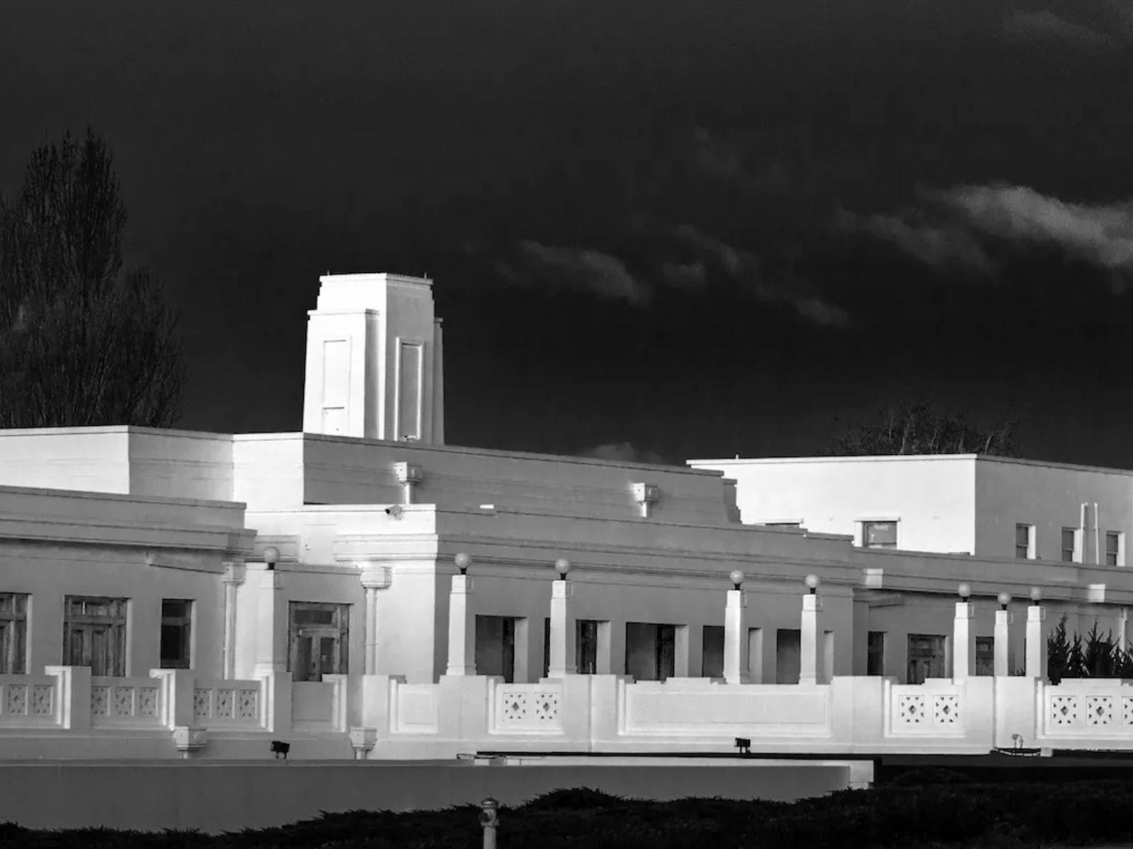 Old Parliament house at night