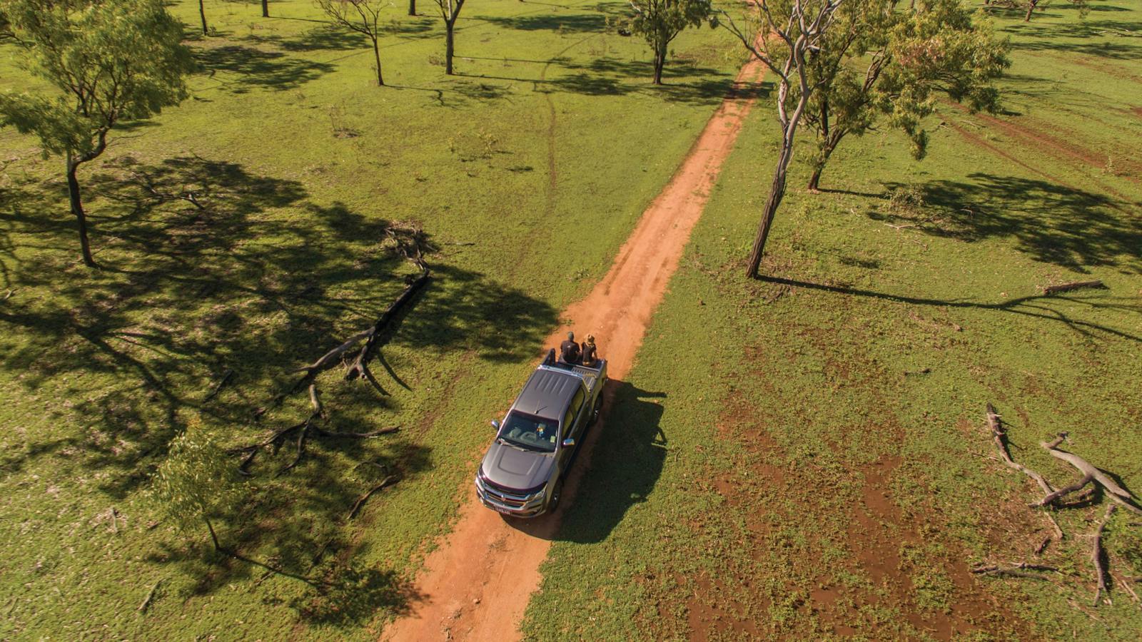 The road to the Undara Lava Tubes