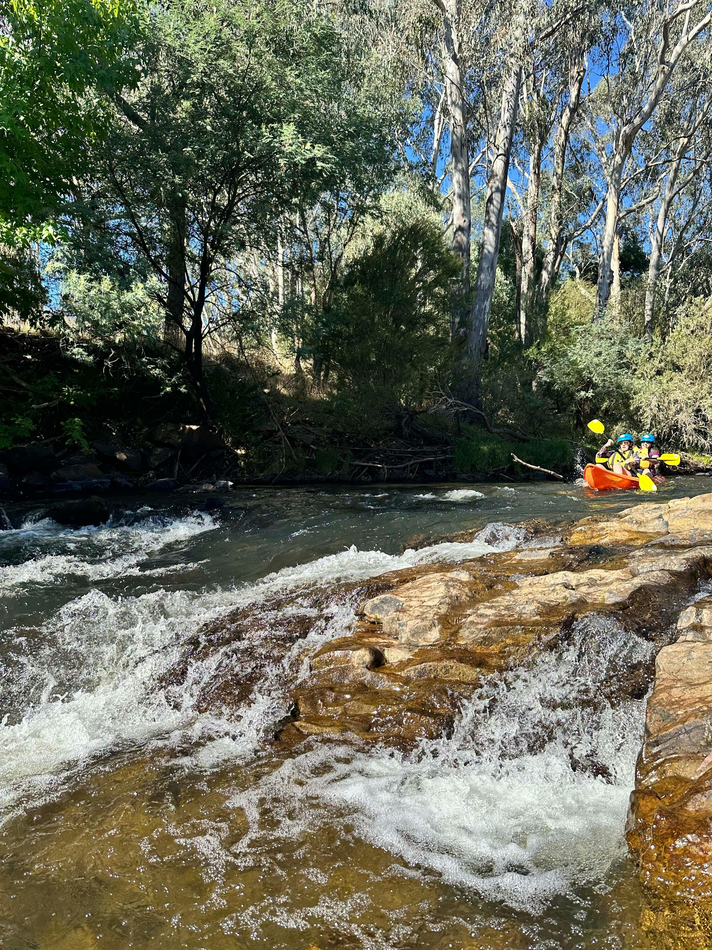 Women kayaking, Ovens River, Bright, Empowerment