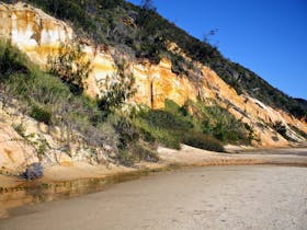World Heritage Fraser Island coloured sand cliffs