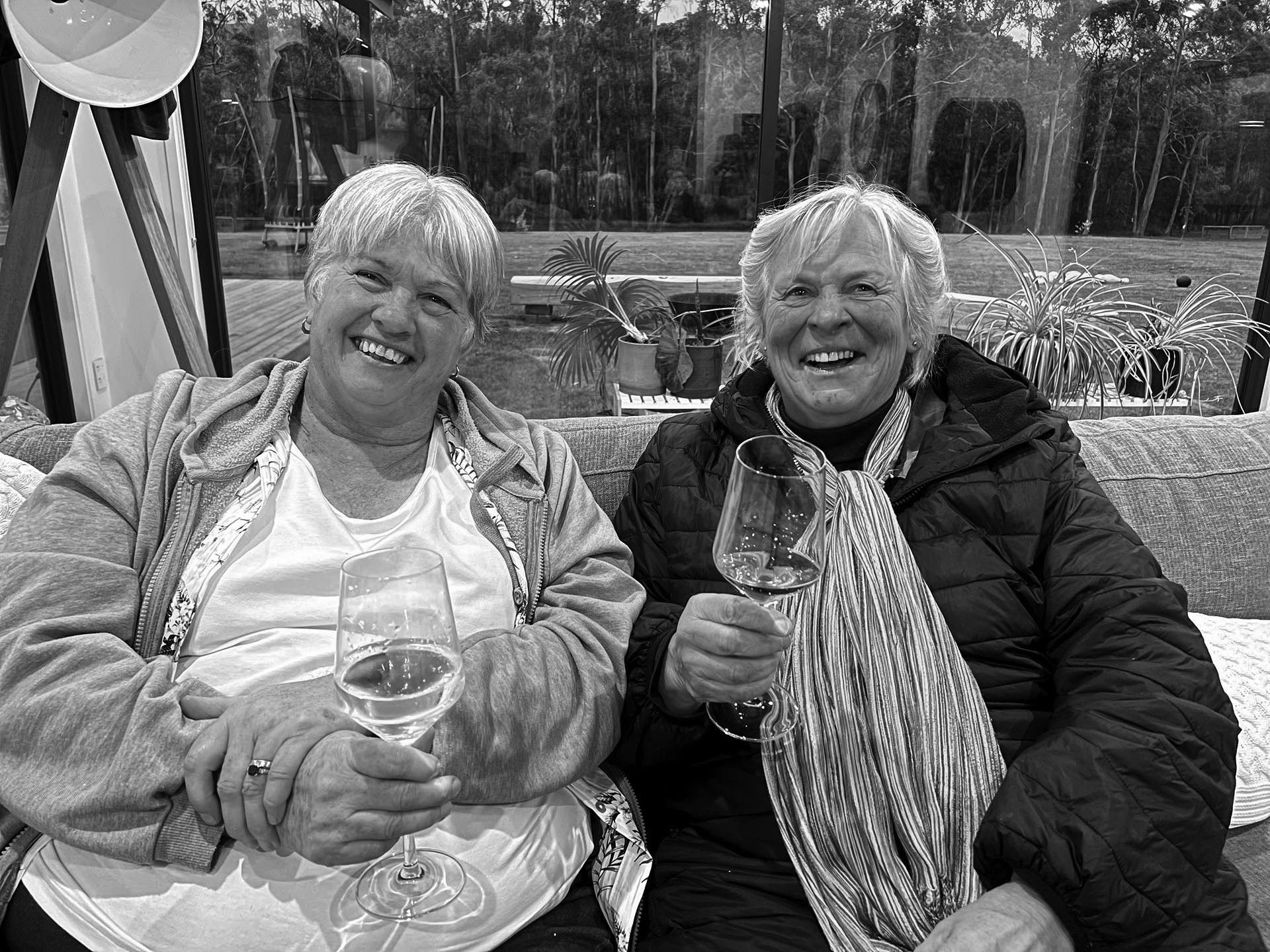 Old Friends catching up on the sneaky Little Wine Tour
