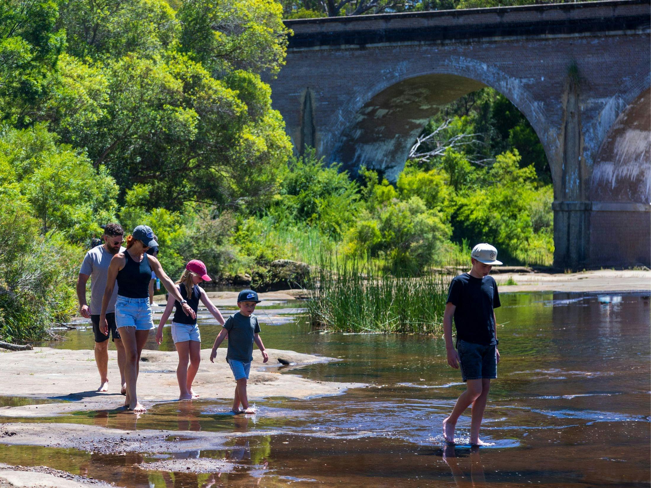 Paddling at Bargo River Viaduct