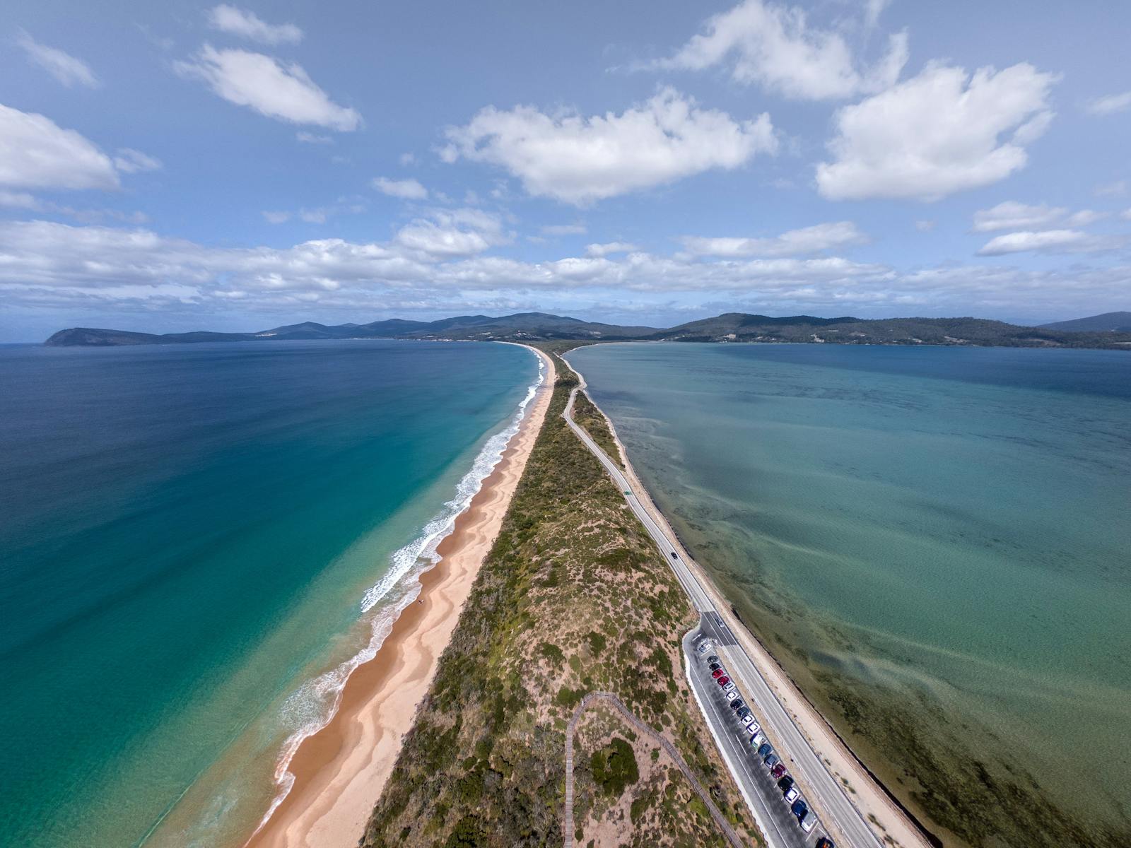 The Neck Wildlife Zone and Truganini Lookout join North and South Bruny together.