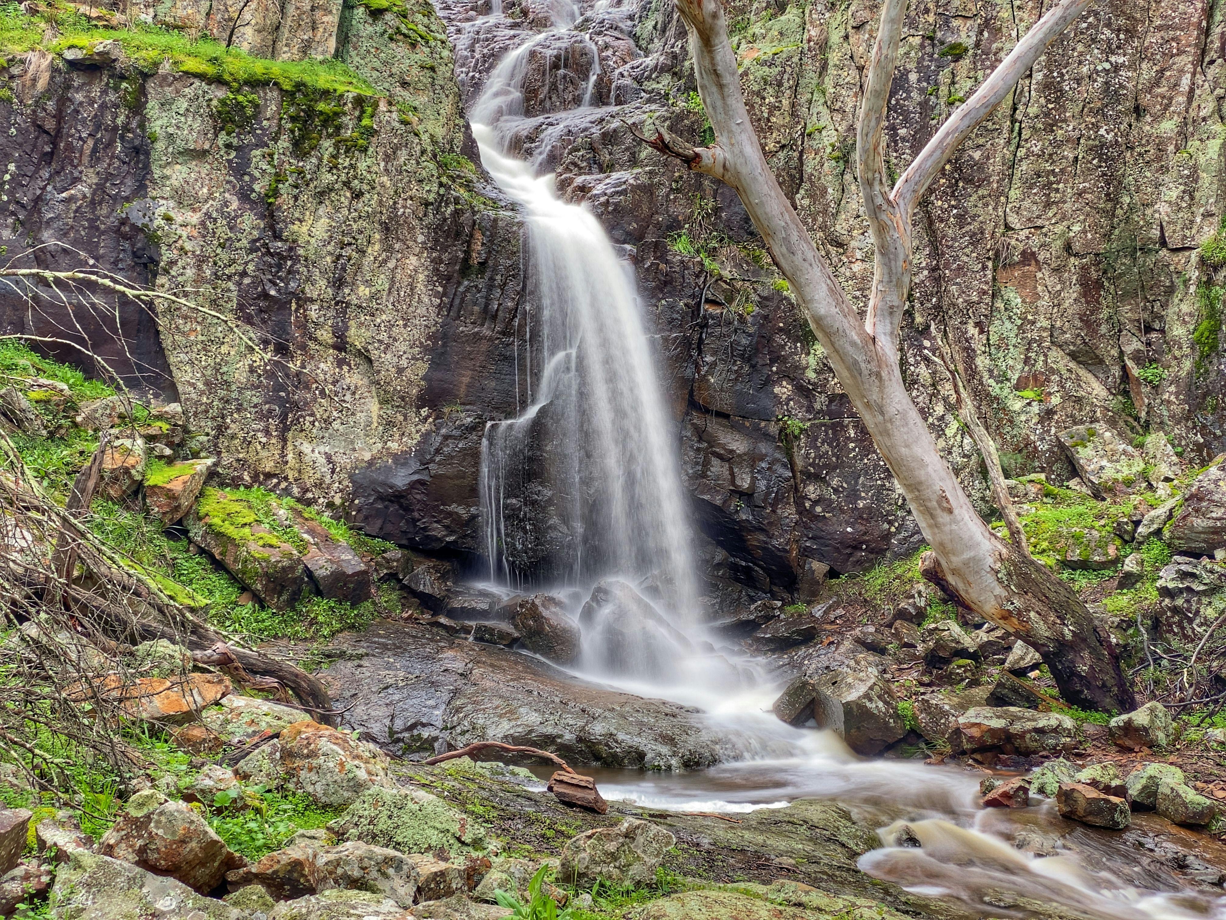 Landscape of waterfall at Koorawatha Falls