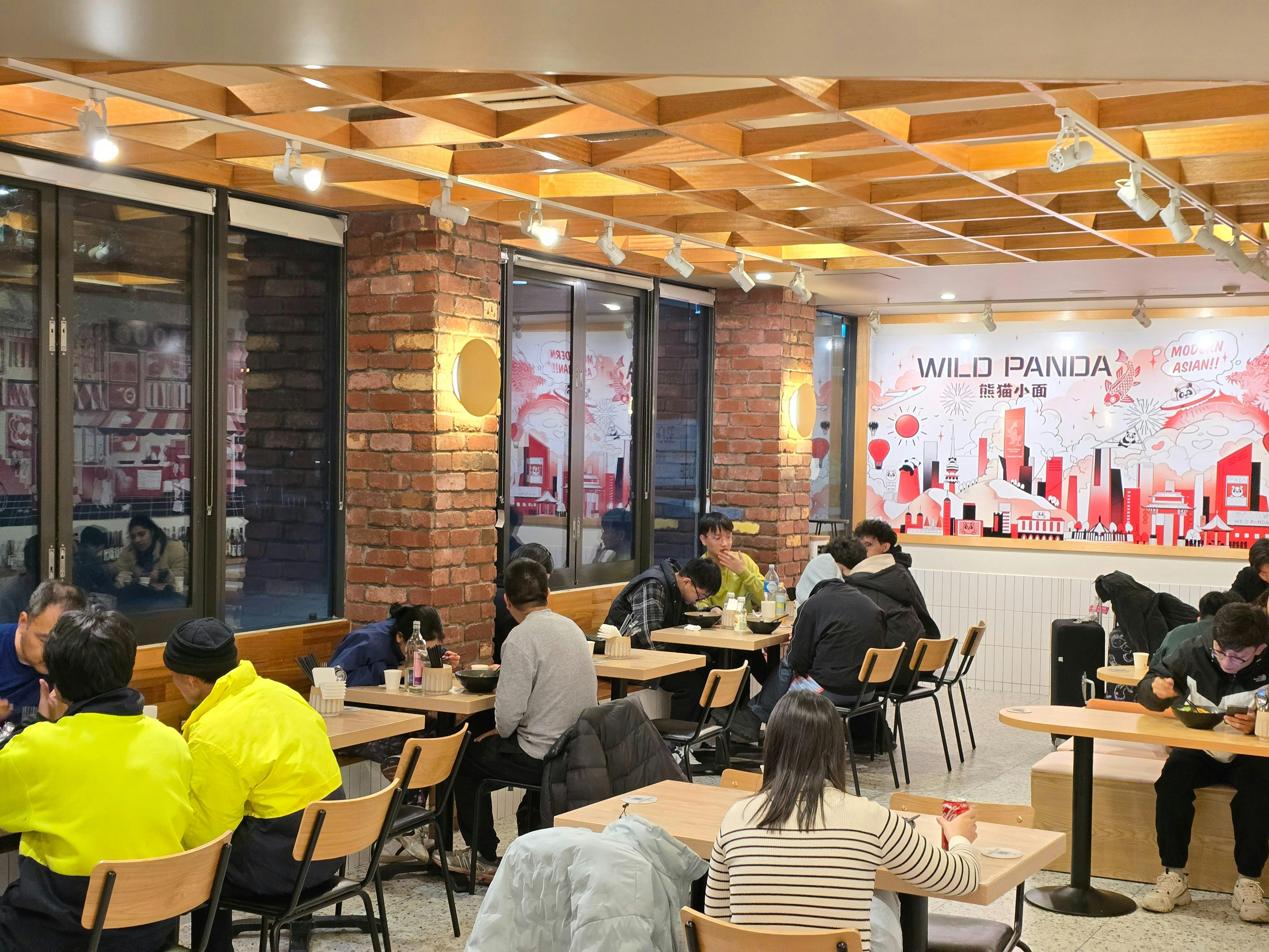 dinner at wild panda