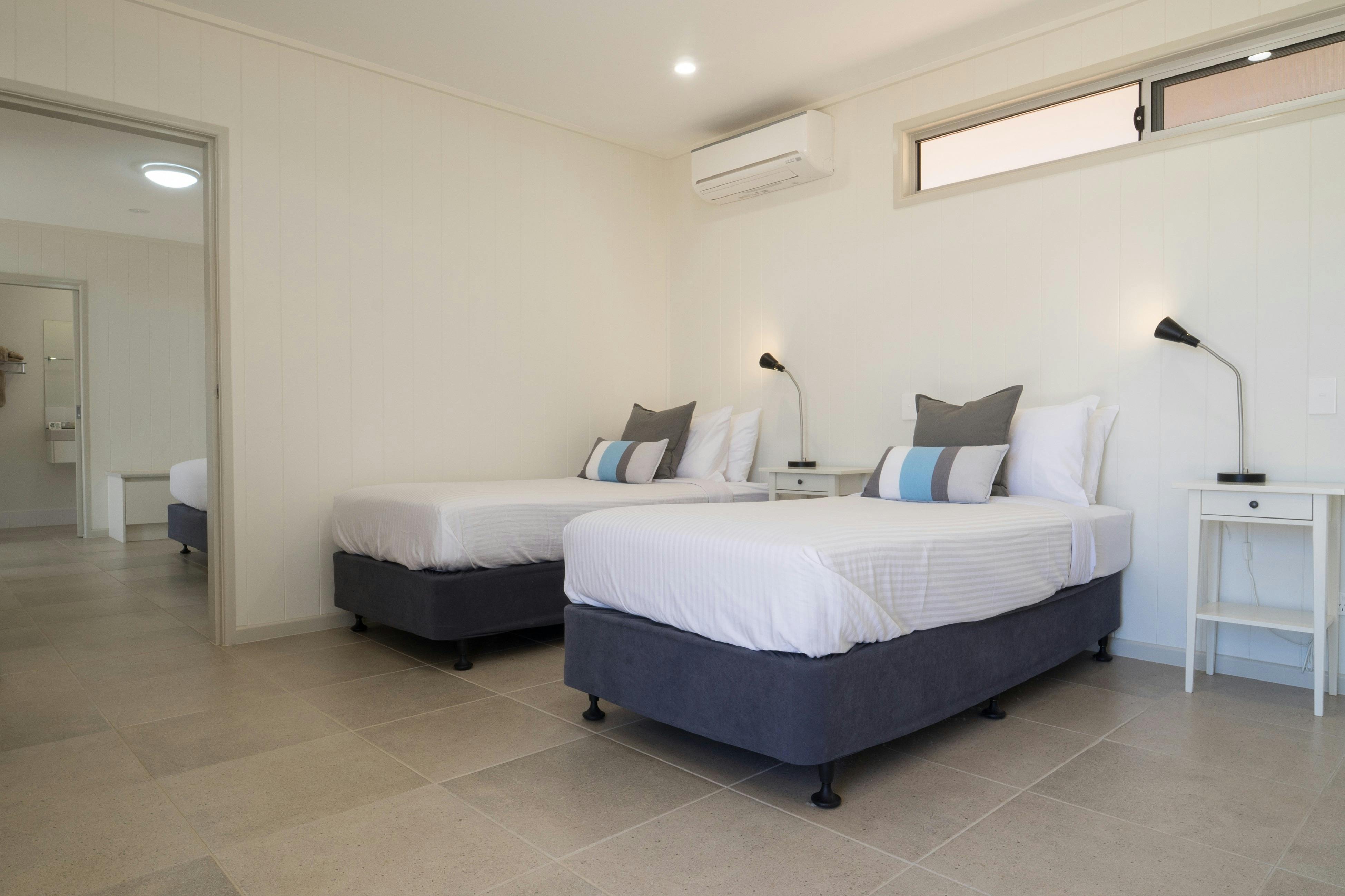 The Outback Family Suite includes two x-long singles and one king bed