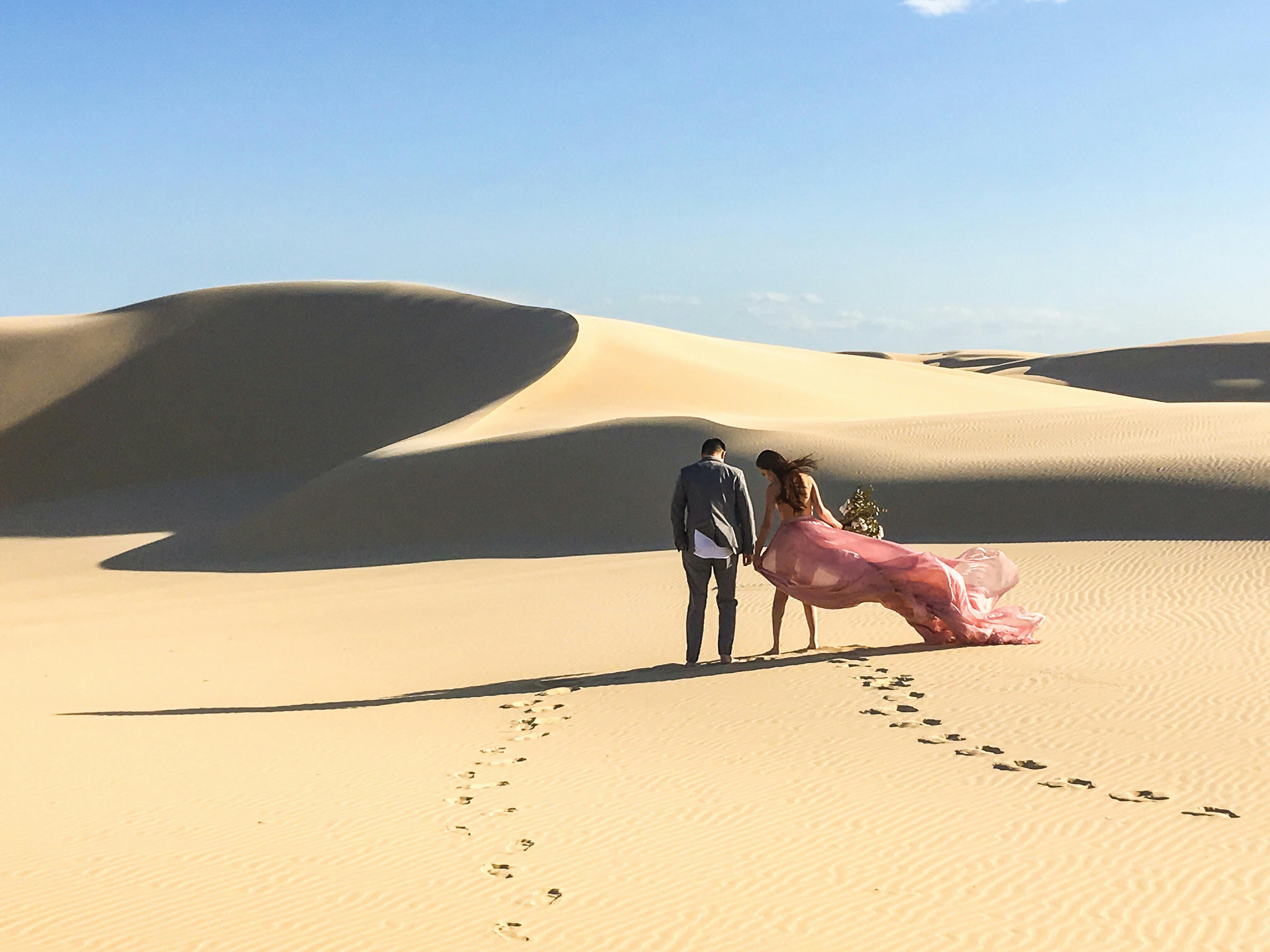 Unique Sand Dune Scenery