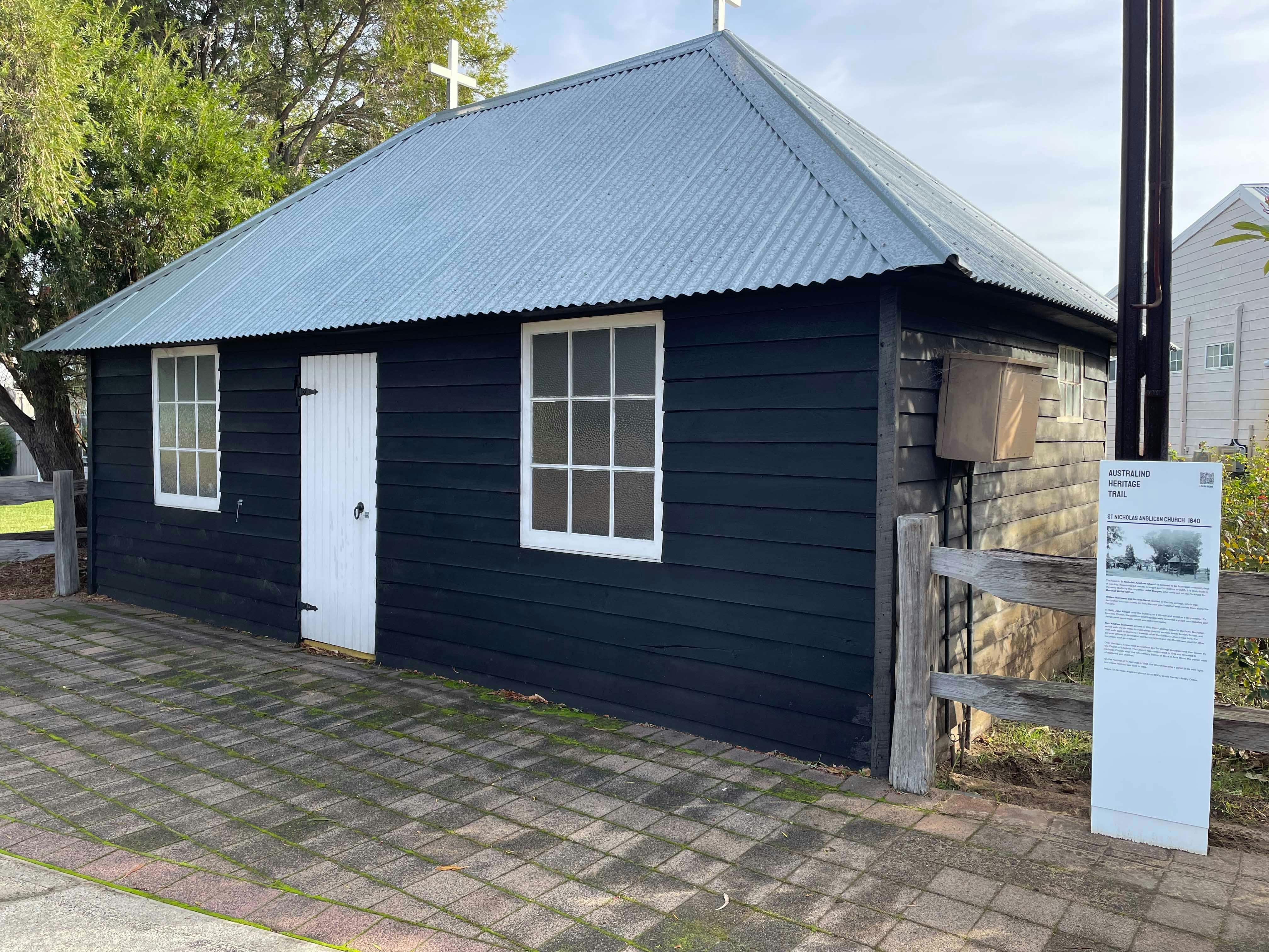 St Nicholas Anglican Church 1840s and the Australind Heritage Trail