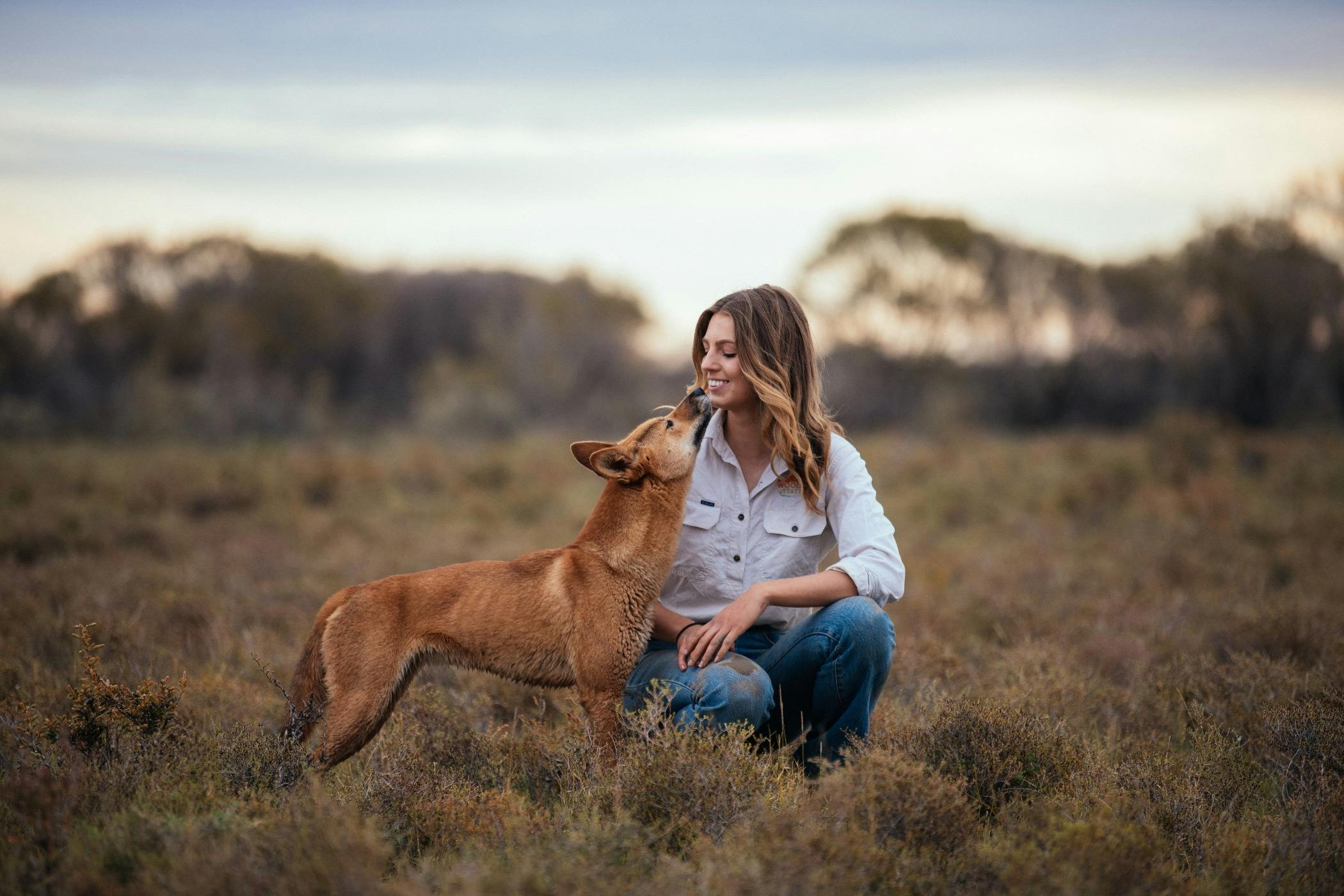 Zali and a Wooleen Dingo