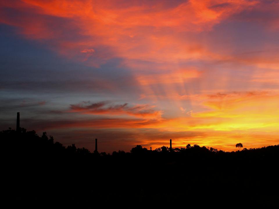 Sunset over Chillagoe Smelter, Chillagoe-Mungana Caves National Park