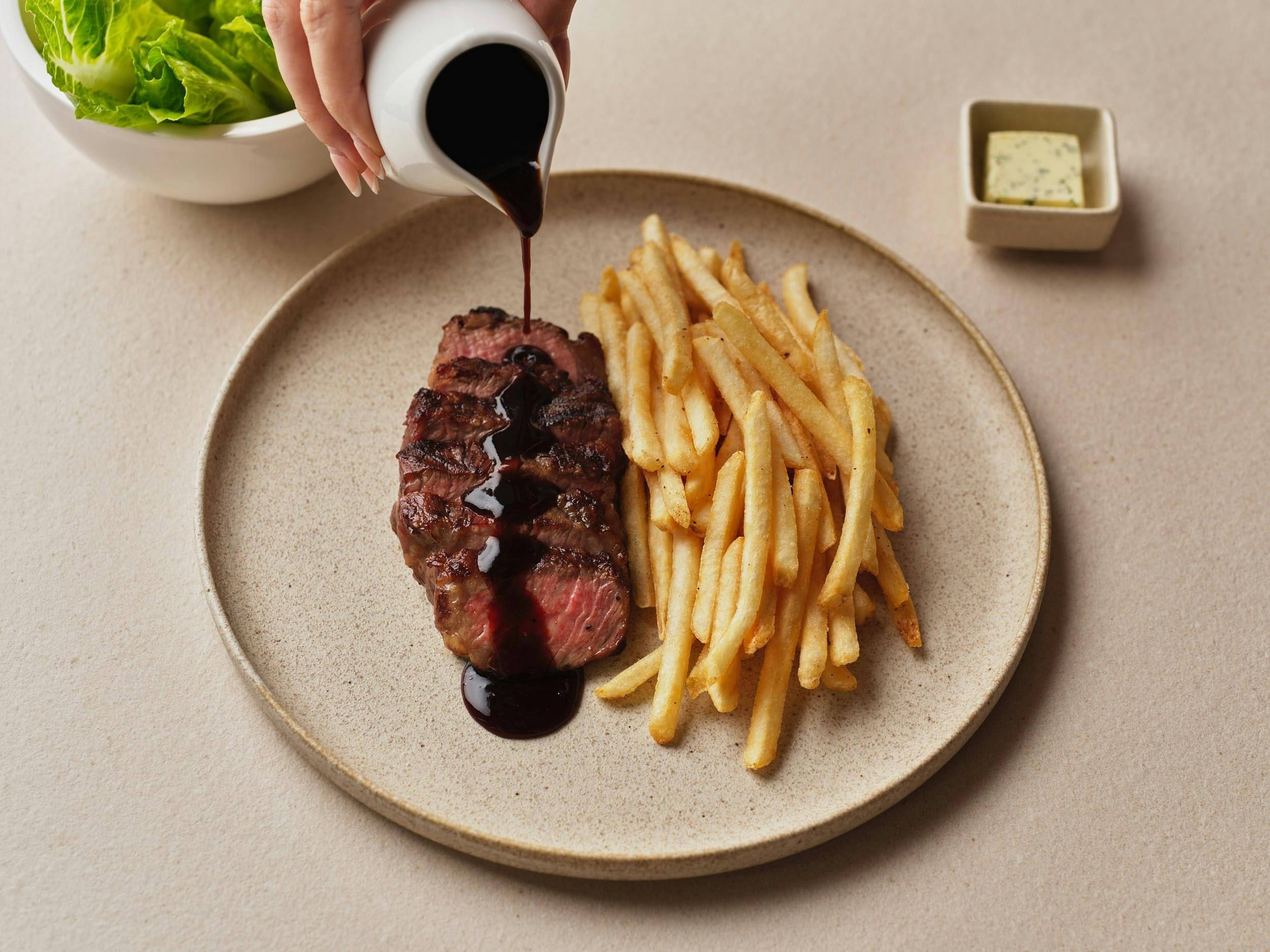 Steak Frites at Blu Bar on 36, Shangri-La Sydney