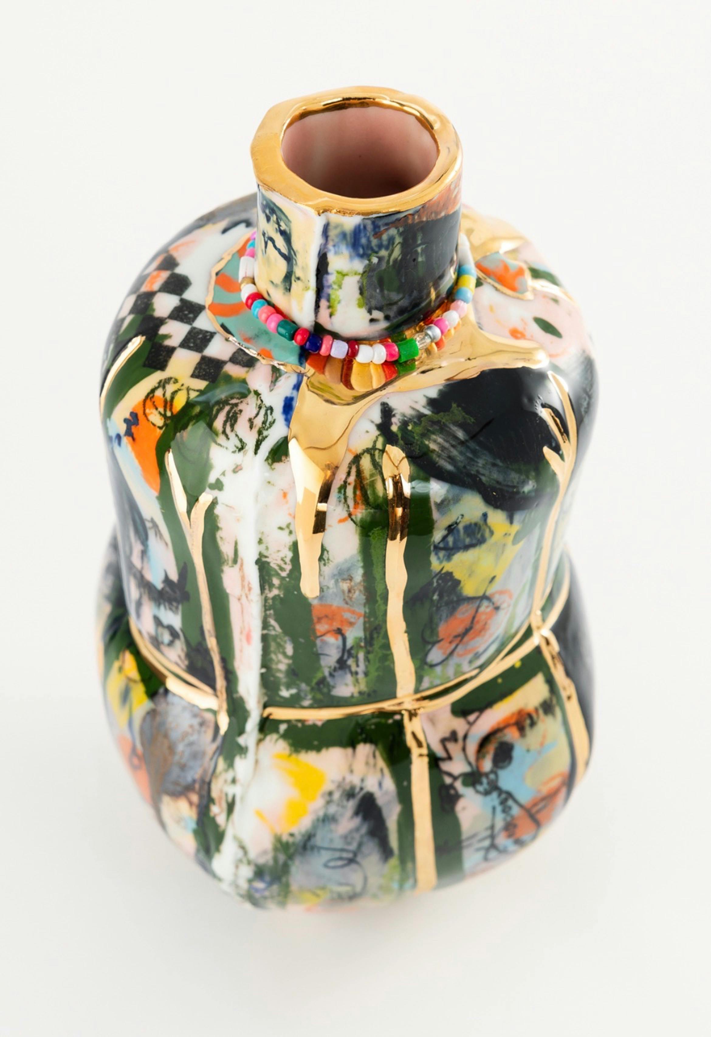 Green vase