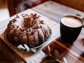 cake and coffee