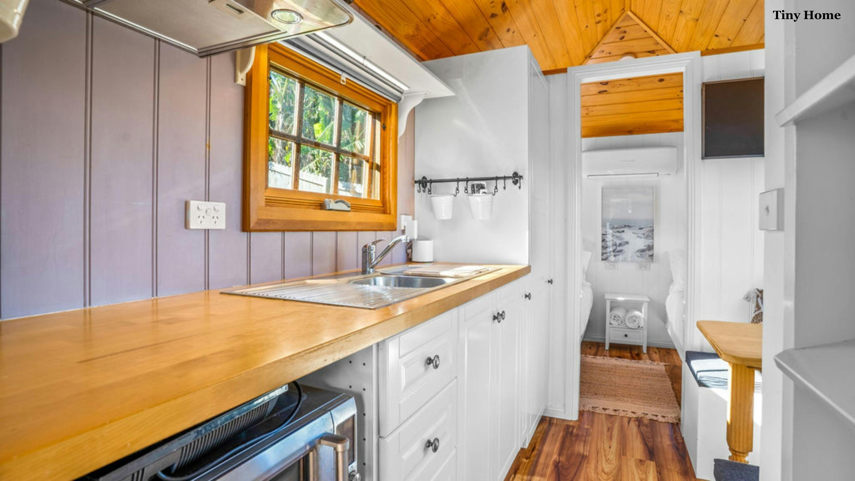 Interior of tiny home