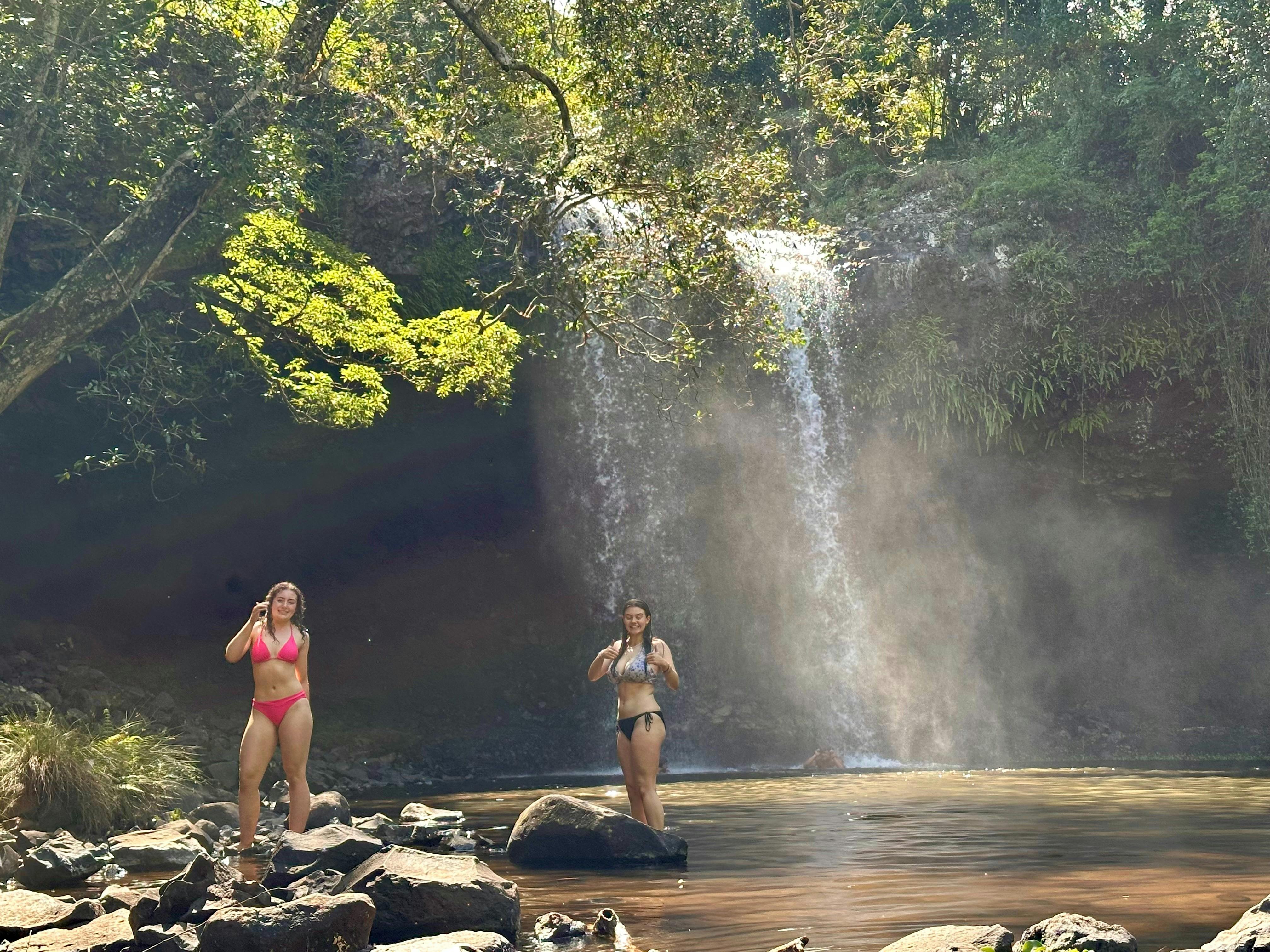 Waterfall tour group