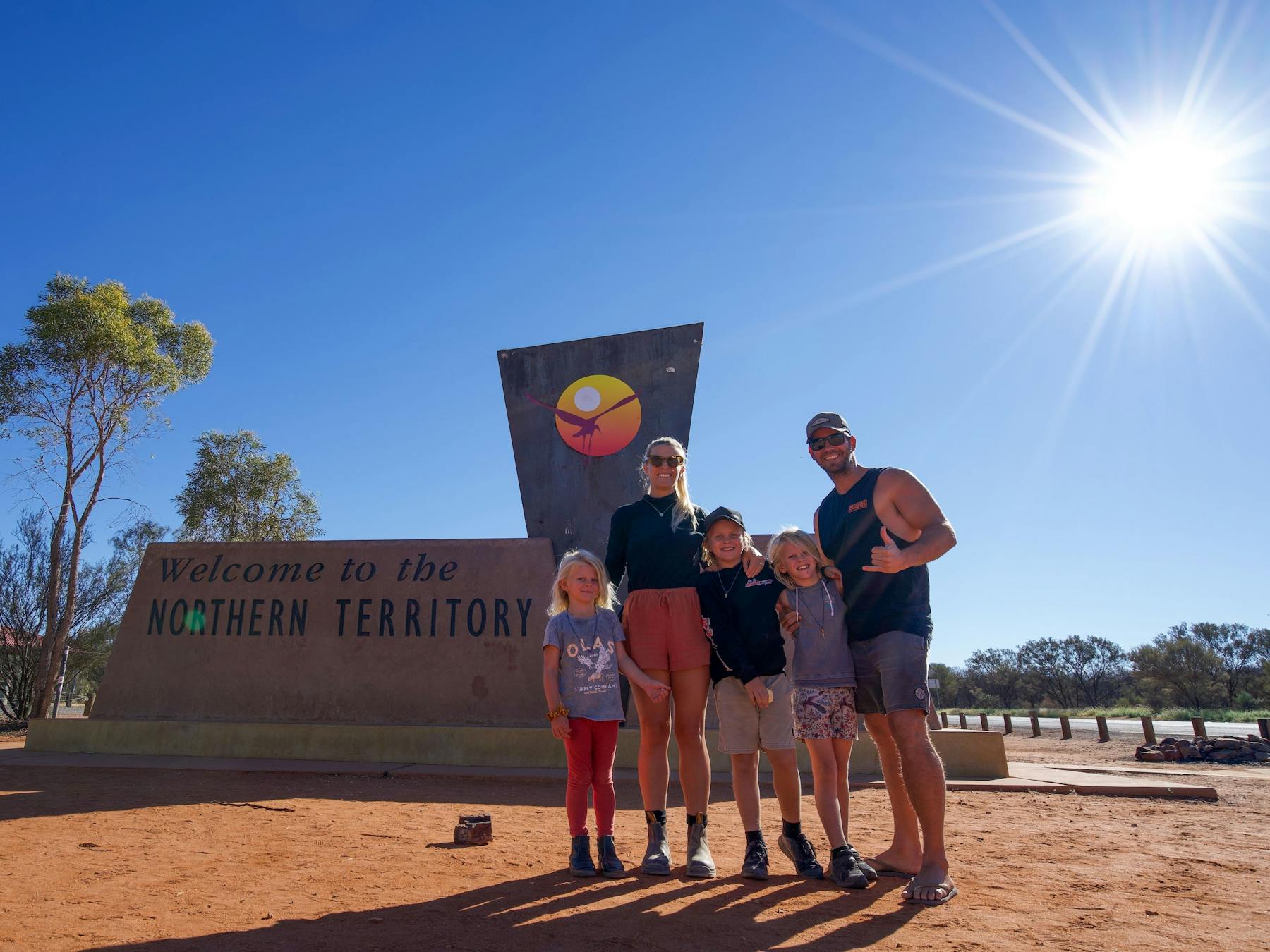 Family in Alice Springs