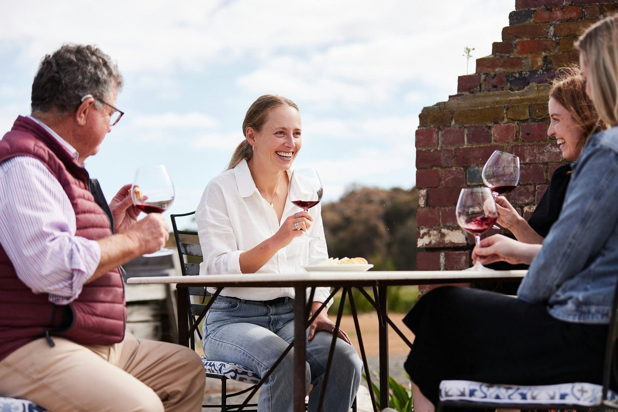 Tasting Brinktop Wines near Hobart, Tasmania