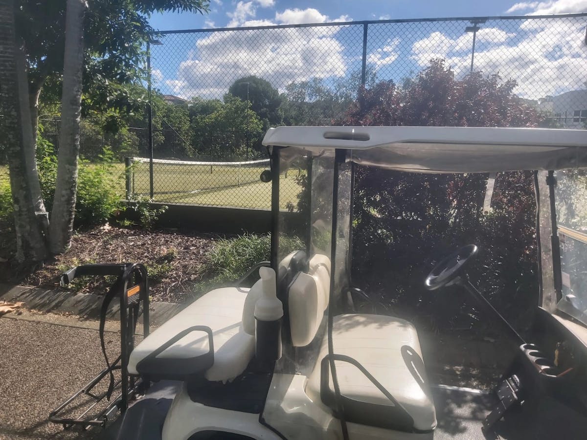 Community has two tennis courts and 20m pool
