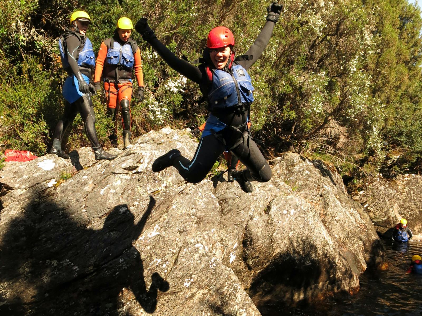 Canyoning, Tasmania