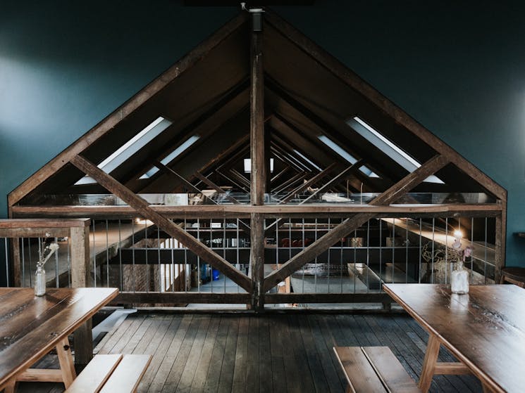 Upstairs seating at Mountain Culture Beer Co