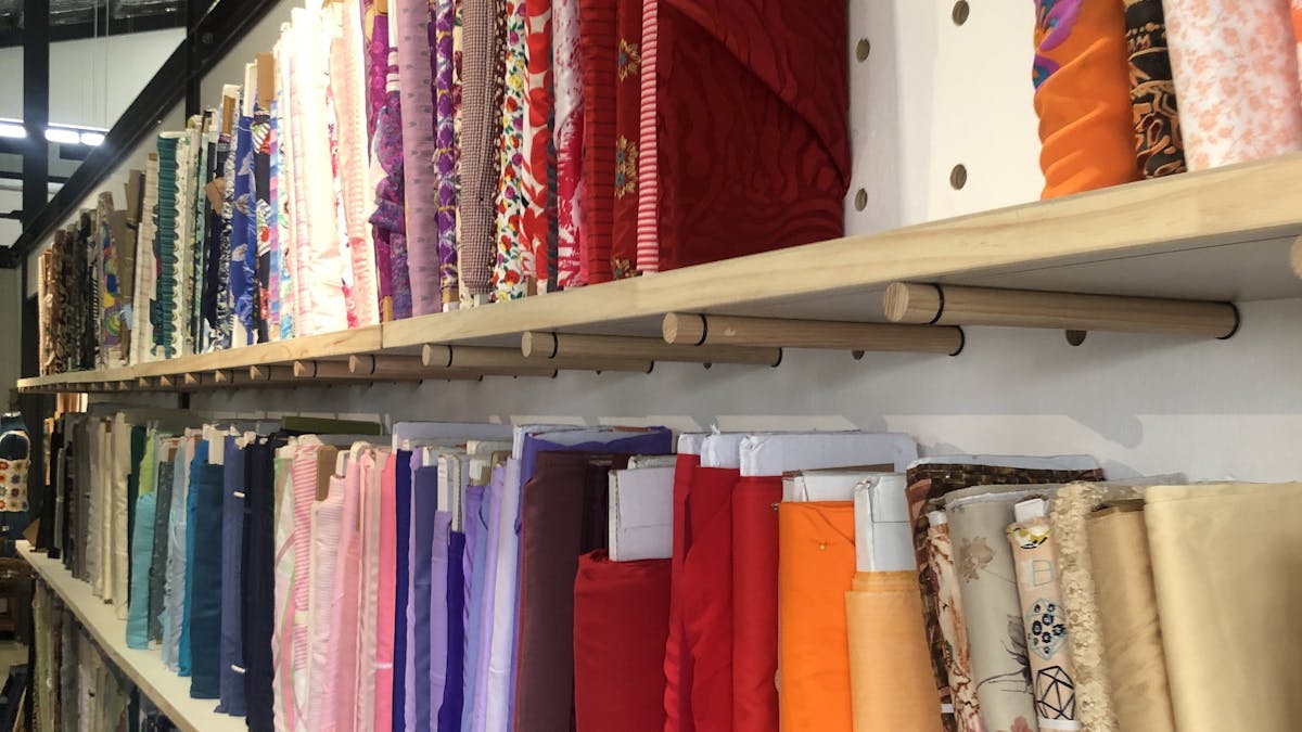 Dress fabric on our shelves