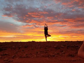 Outback sunset taken at White Dam 10kms from Andamooka and part of the Andamooka Opal Fields