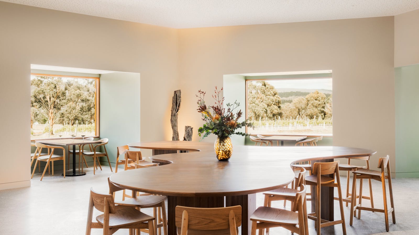 Sisu Winery Cellar Door Tasting Table