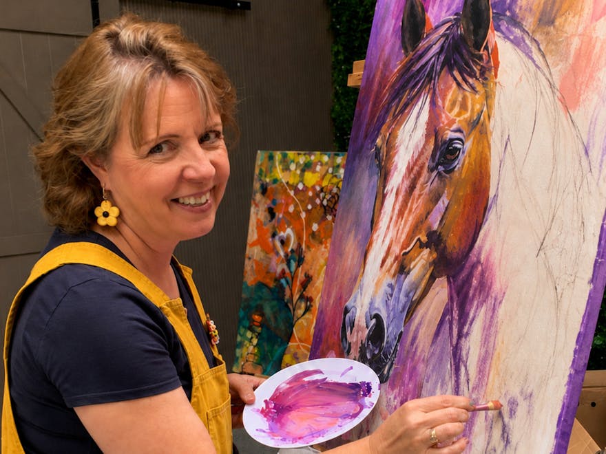 Horse art fun