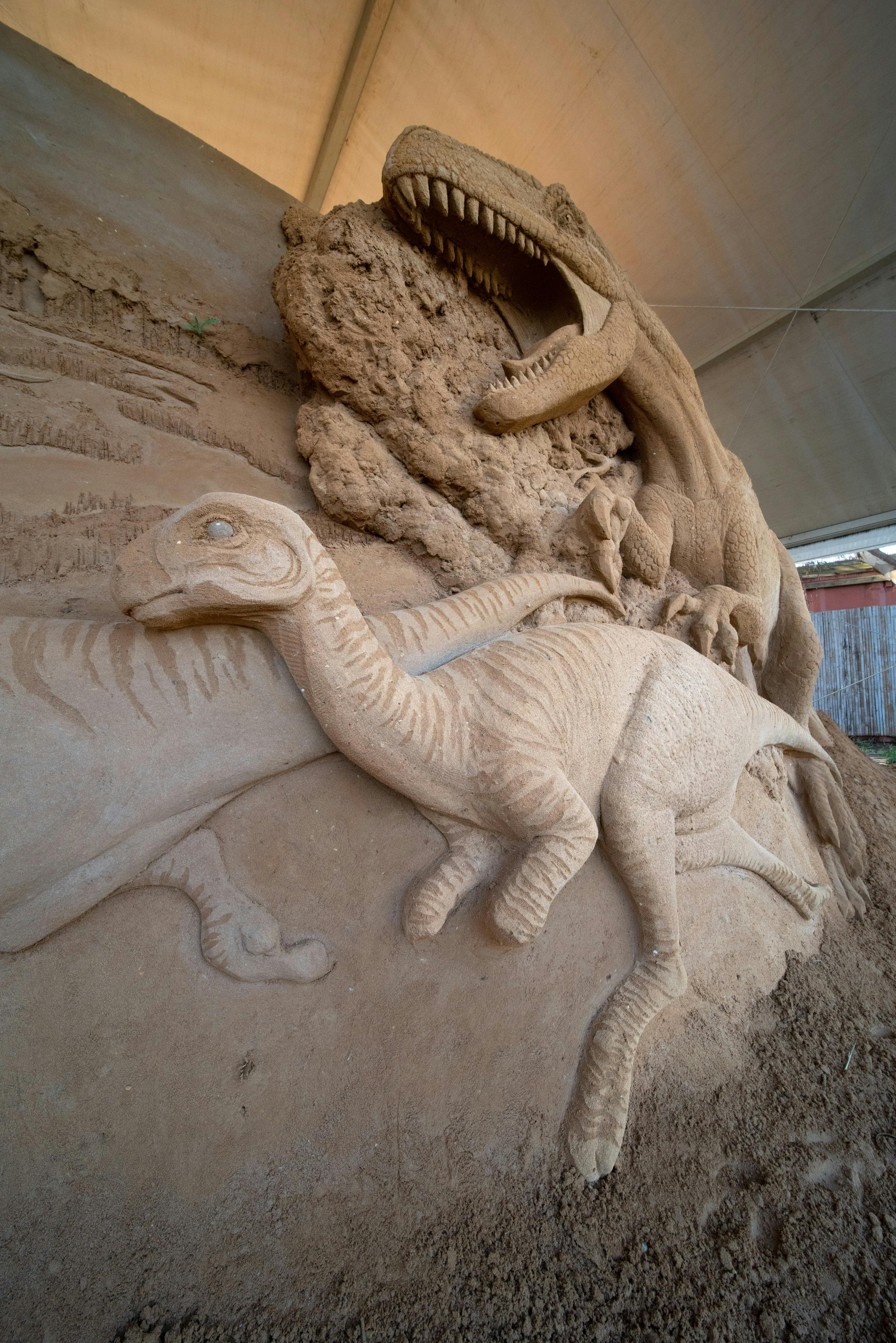 Dino In Sand
