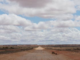 View of outback roads travelled on the Outback Mail Run