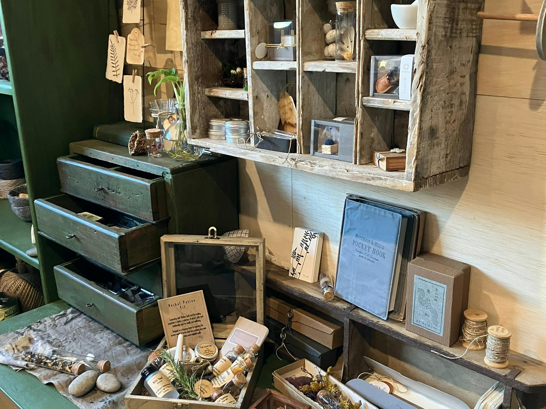 Tribe store interior displaying handmade wares