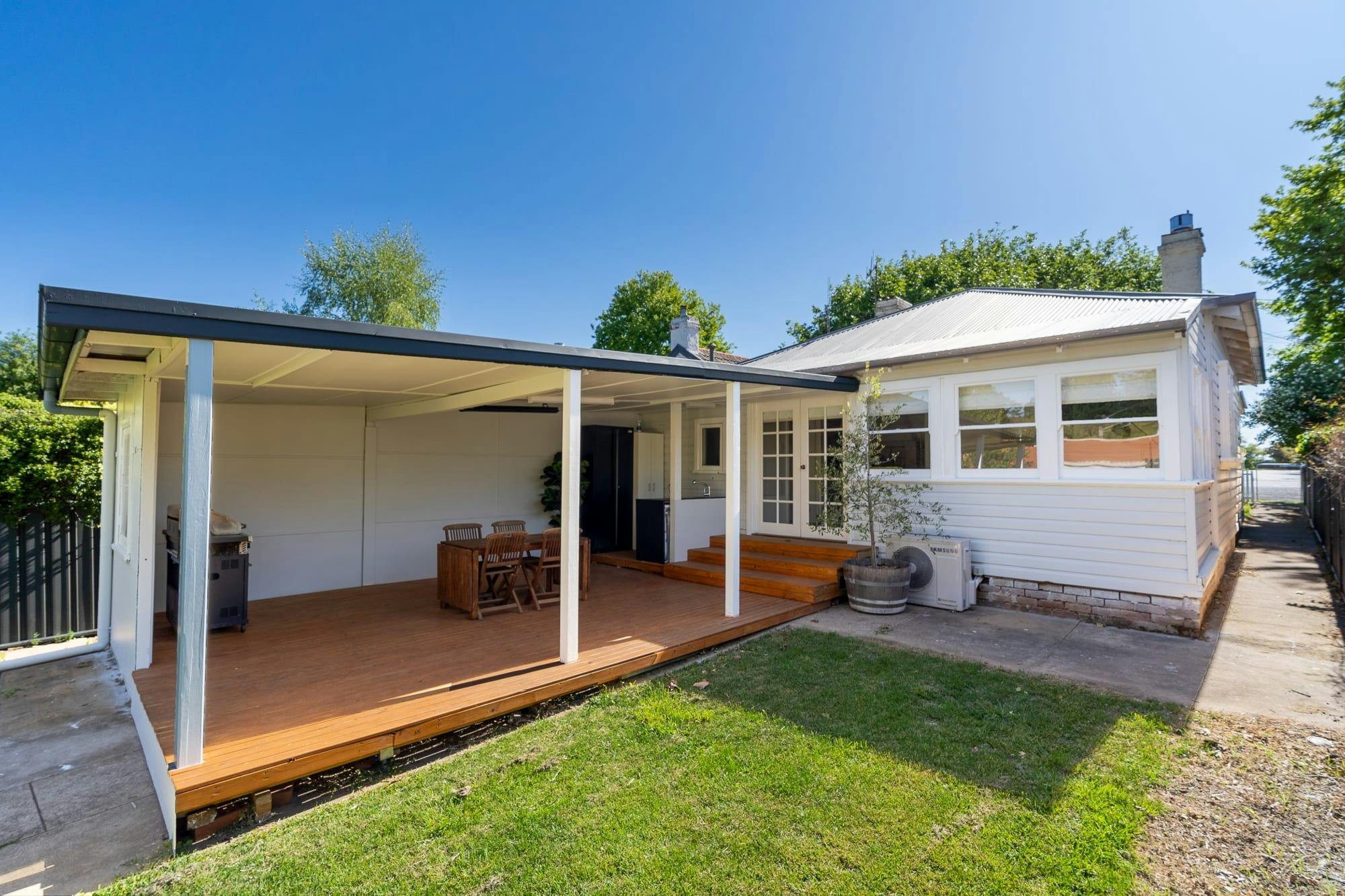Back deck, the ultimate spot to enjoy the sunshine