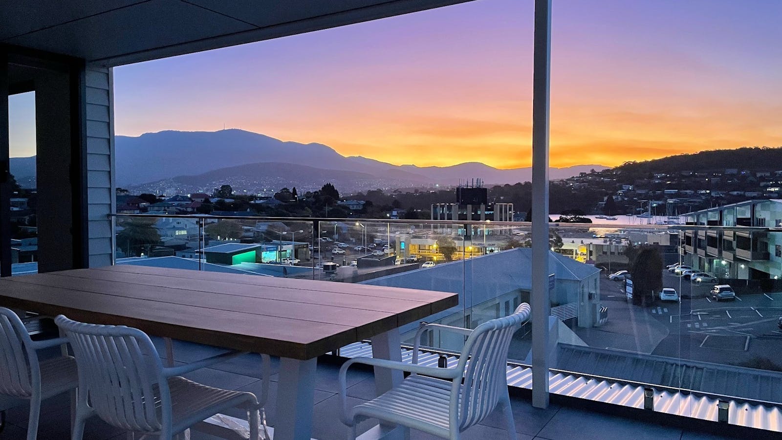 Views to Mount Wellington and Hobart